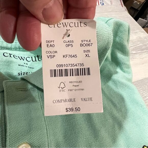 Crewcuts Factory BO067 Boys' critter polo shirt NWT size XL - Picture 4 of 8